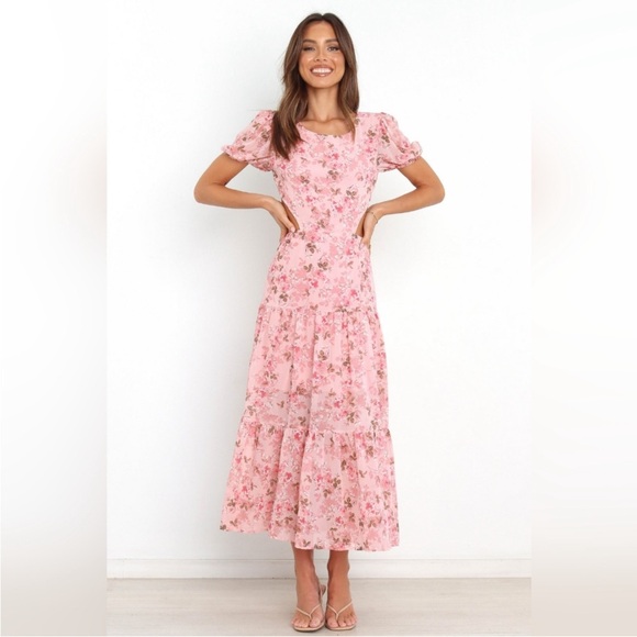 Petal & Pup Dresses & Skirts - Petal & Pup Floral Pink Maxi Dress